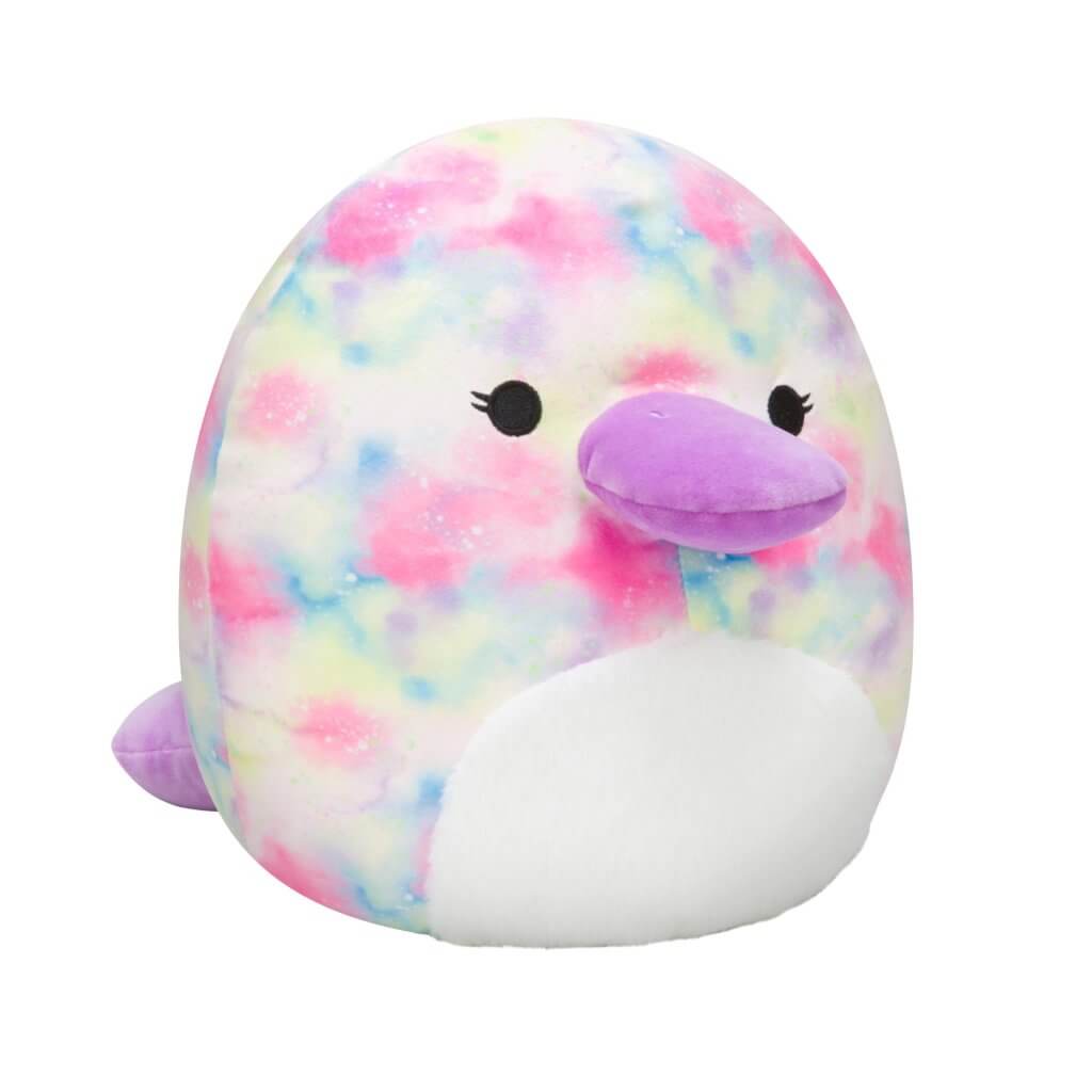 SQUISHMALLOWS 16" Rainbow Watercolor Platypus