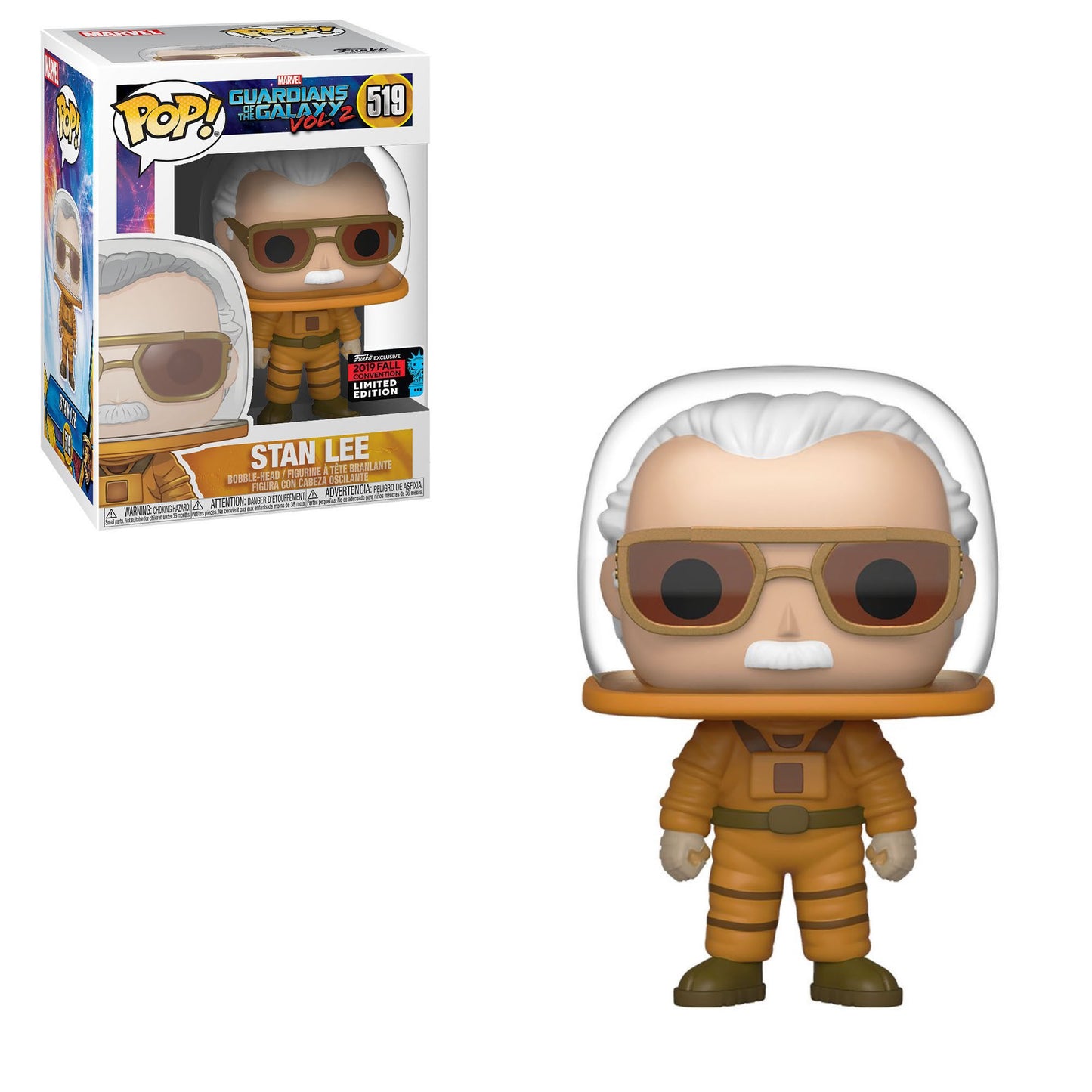 Guardians Of The Galaxy Vol.2 - Stan Lee (Astronaut) 2019 Fall Convention Pop! Vinyl #519