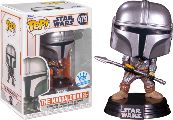 Star Wars - The Mandalorian with Beskar Staff Pop! Vinyl