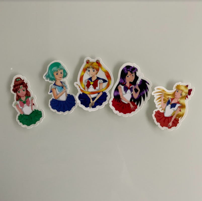 Anime - Assorted Vinyl Sticker Packs - Cynthia D'Amico Art Stickers