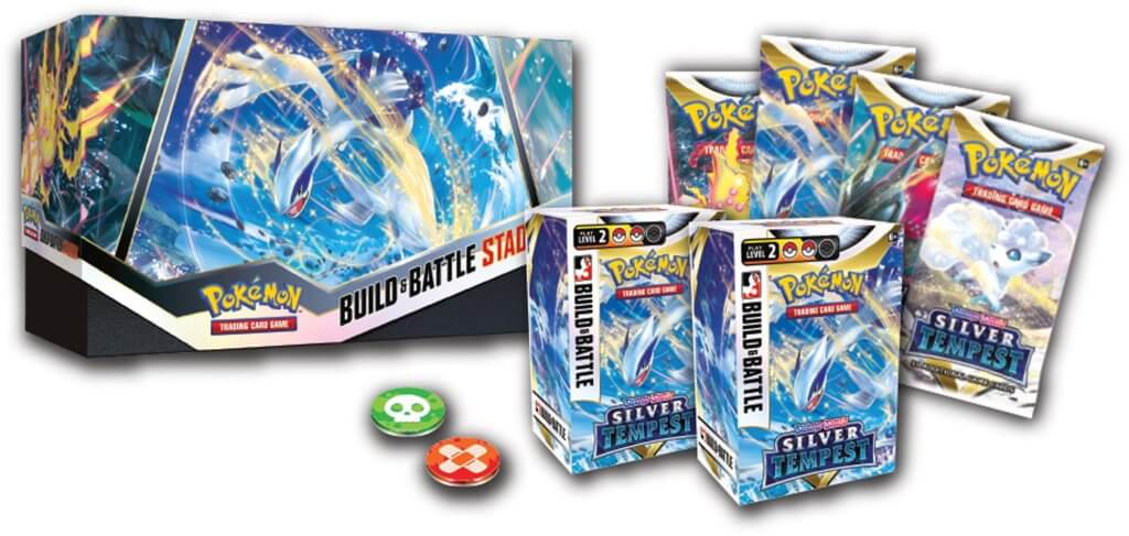 POKÉMON TCG Sword and Shield 12- Silver Tempest Build & Battle Stadium