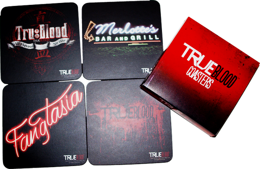 True Blood - Coaster Set of 4 Black (Series 2) - Ozzie Collectables