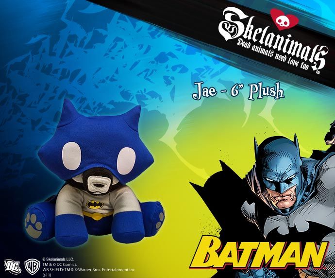 Skelanimals - Batman Jae 6" Mini Plush - Ozzie Collectables