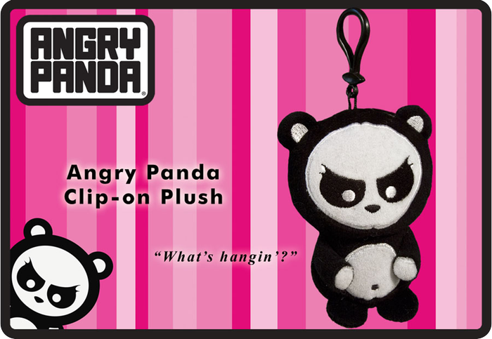 Angry Panda - Clip-on Plush - Ozzie Collectables