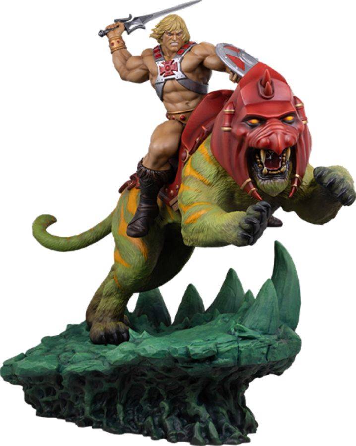 Masters of the Universe - He-Man & Battle Cat Deluxe Maquette