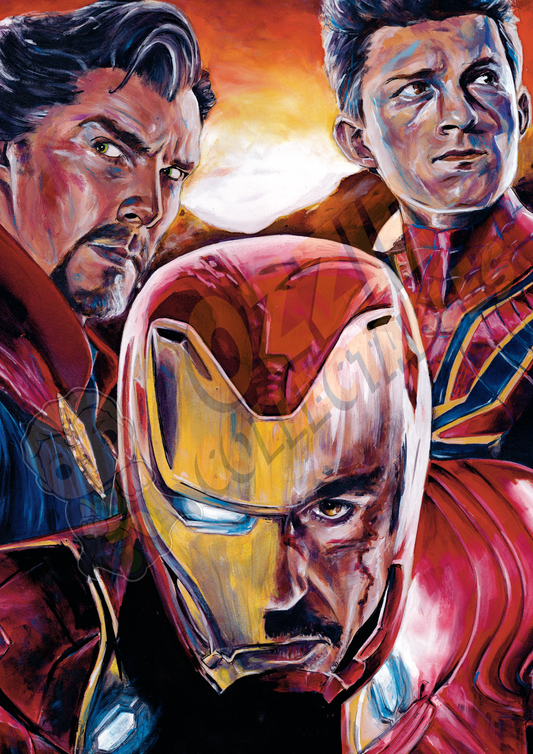 Infinity Saga - Team Iron Man - Killustrate Art Print Poster