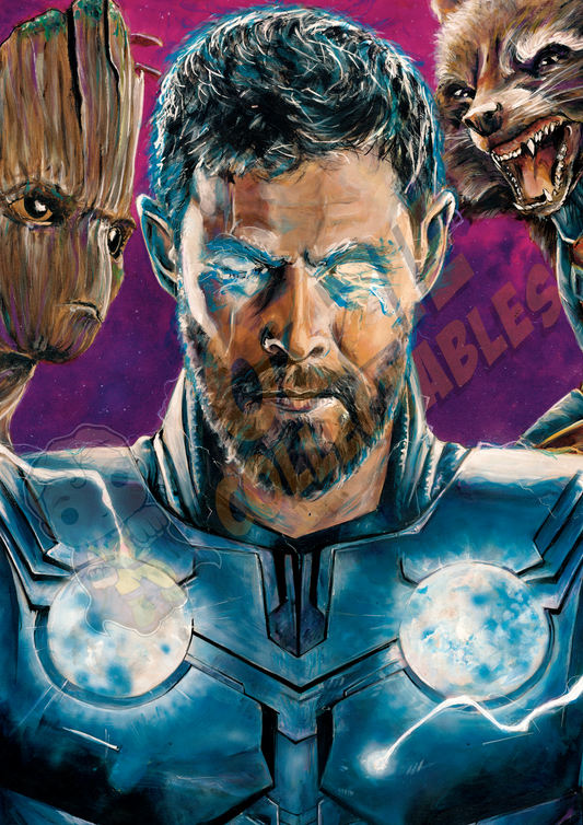 Infinity Saga - Team Thor - Killustrate Art Print Poster