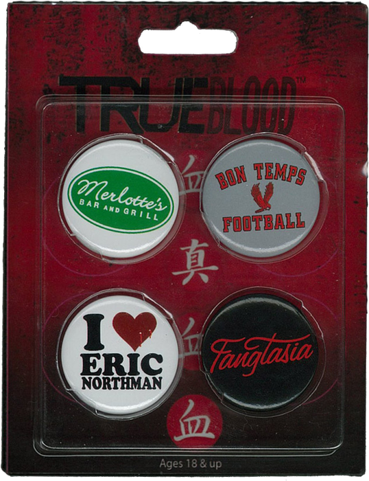 True Blood - Pin Set Of 4 (#2) - Ozzie Collectables