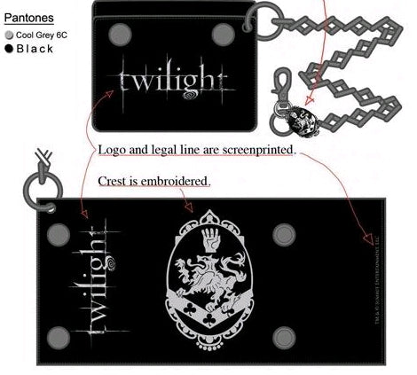 Twilight - Chain Wallet Style F - Ozzie Collectables