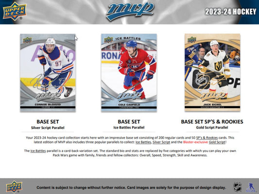 NHL- 2023/24 MVP Hockey - Retail (Display of 36)