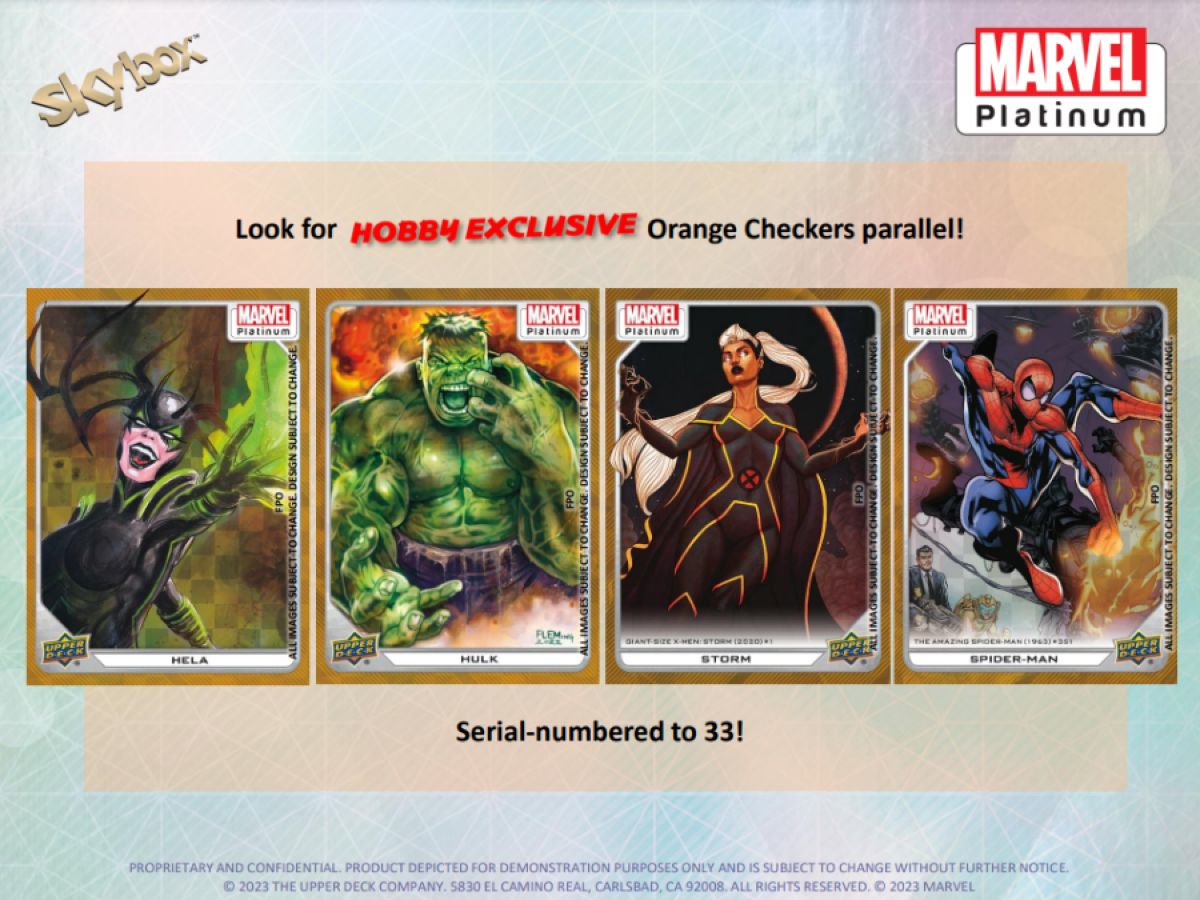 Marvel - Platinum Hobby Trading Cards (Display of 10)