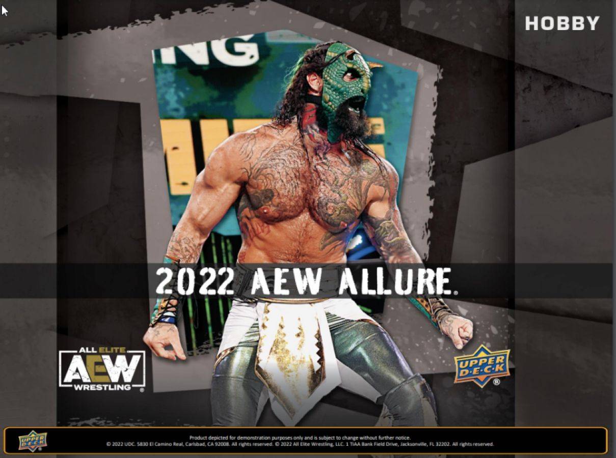 AEW - 2022 Allure Wrestling Hobby Trading Cards (Disply of 8)
