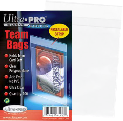 Ultra Pro - Team Bags Resealable (Box of 100) - Ozzie Collectables