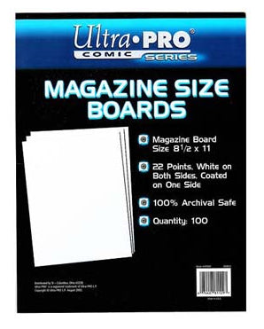 ULTRA PRO Comic Accessories - Backing Boards Magazine
