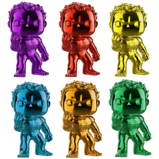 Avengers 4: Endgame Chrome Hulk Bundle - 6 POP! Vinyls - Ozzie Collectables