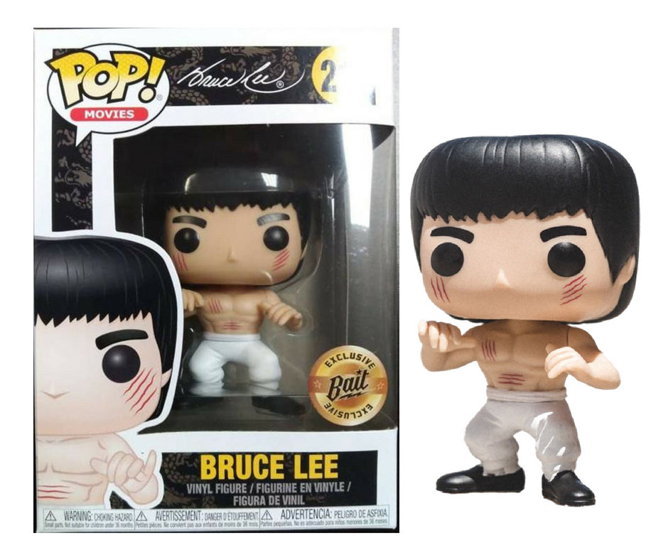 Bruce Lee - Bruce Lee Enter The Dragon (White Pants) US Summer Convention Exclusive Bait Stickered POP! Vinyl - Ozzie Collectables
