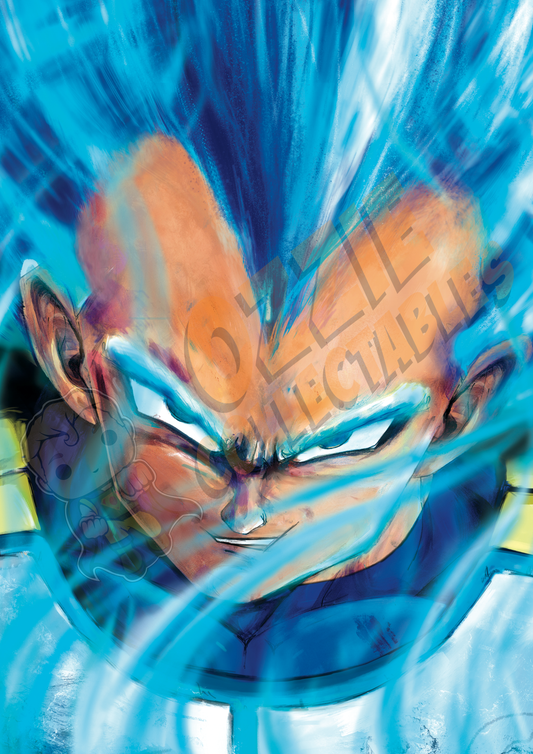 Dragon Ball - Blue Vegeta - Killustrate Art Print Poster