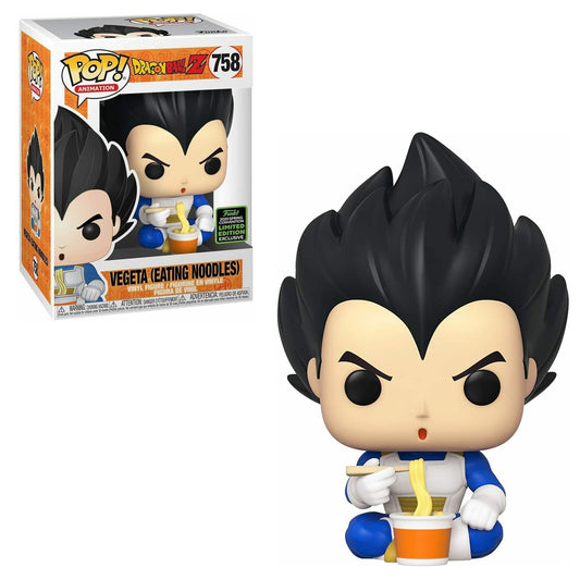 Dragon Ball Z - Vegeta Eating Noodles 2020 ECCC Exclusive Pop! Vinyl #758