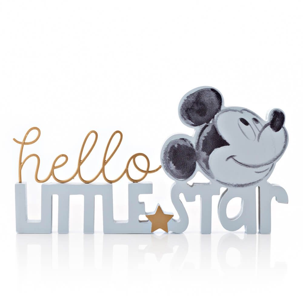 WORD PLAQUE: MICKEY MOUSE HELLO LITTLE STAR