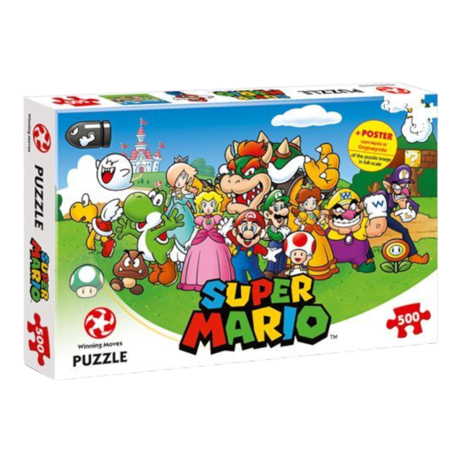 Super Mario 500 Piece Jigsaw Puzzle WINWM01639 Ozzie Collectables