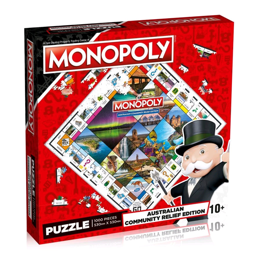 Australian Community Relief - Monopoly 1000 Piece Jigsaw Puzzle