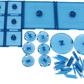 Dungeons & Dragons - Attack Wing Base & Pegs Set Blue - Ozzie Collectables