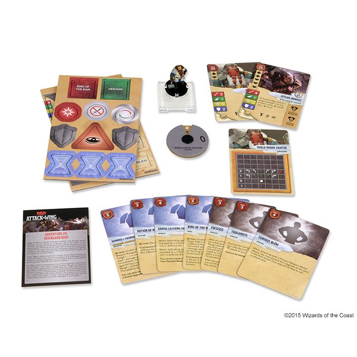 Dungeons & Dragons - Attack Wing Wave 6 Shield Dwarf Fighter Expansion Pack - Ozzie Collectables