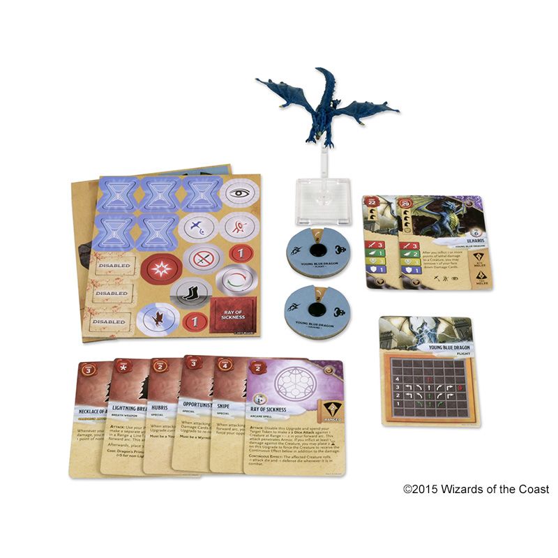 Dungeons & Dragons - Attack Wing Wave 7 Blue Dragon Expansion Pack - Ozzie Collectables