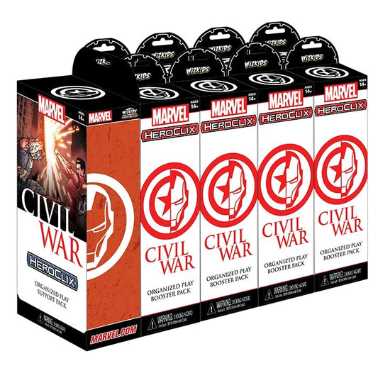 Heroclix - Marvel Civil War OP Booster Brick with Support Pack (Brick of 9) - Ozzie Collectables