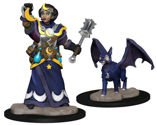 Wardlings - Girl Cleric & Winged Cat Pre-Painted Minis - Ozzie Collectables