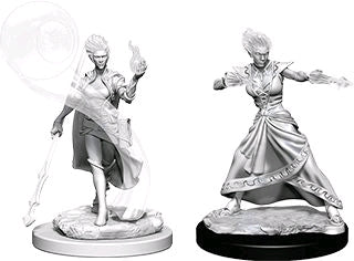 Dungeons & Dragons - Nolzur's Marvelous Unpainted Minis: Fire Genasi Female Wizard - Ozzie Collectables