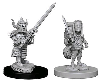 Dungeons & Dragons - Nolzur's Marvelous Unpainted Minis: Halfling Male Fighter - Ozzie Collectables