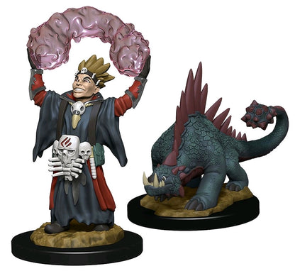 Wardlings - Boy Warlock & Lizard Pre-Painted Minis - Ozzie Collectables