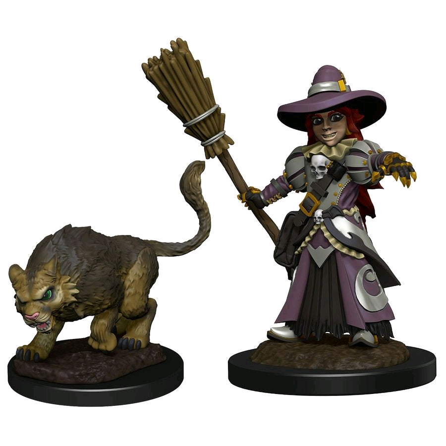 Wardlings - Girl Witch & Witch's Cat Pre-Painted Minis - Ozzie Collectables