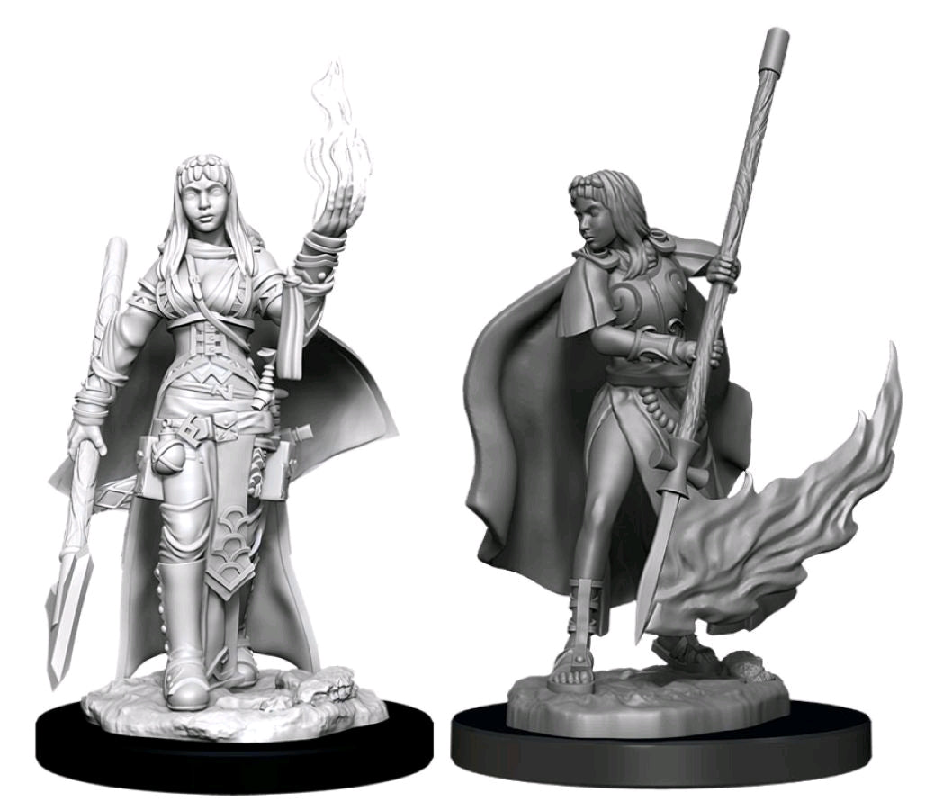 Pathfinder - Deep Cuts Unpainted Miniatures: Female Human Oracle (Magic) - Ozzie Collectables