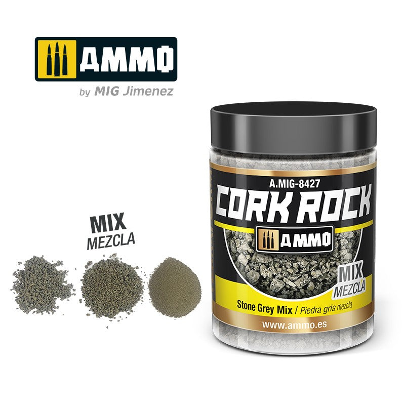 Ammo by MIG - Dioramas - Terraform Cork Rock - Stone Grey Mox 100ml