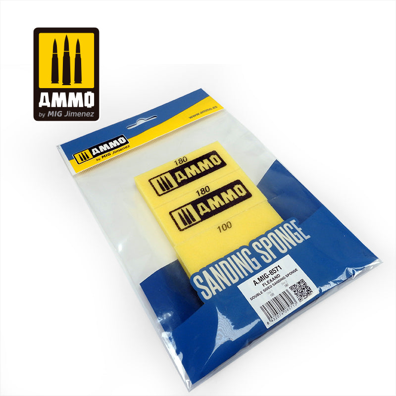 Ammo by MIG Accessories Flexand Double Sided Sanding Sponge – 4 pcs.
