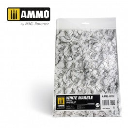 Ammo by MIG - Dioramas - Marble - White Marble - Round Die Cut Marble Bases 2pc