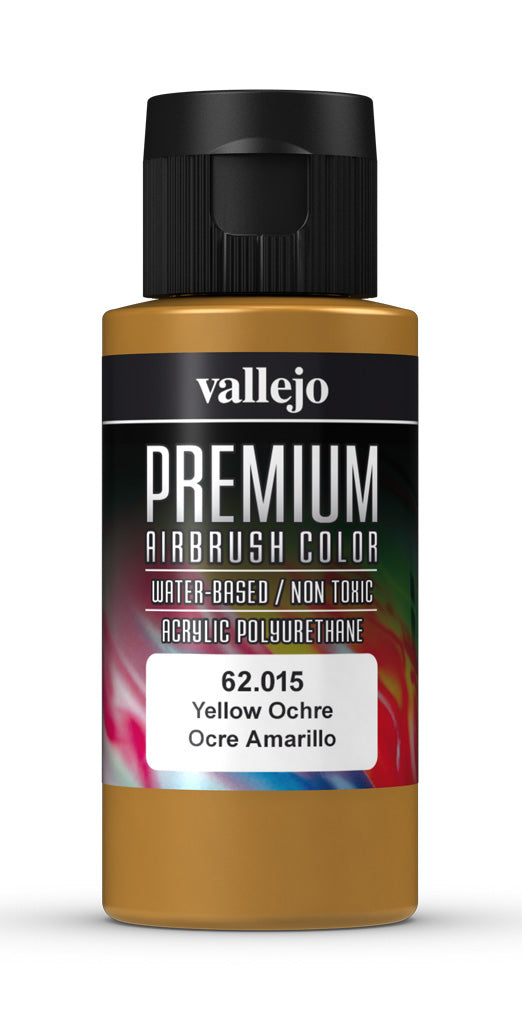 Vallejo Premium Colour Yellow Ochre 60 ml - Ozzie Collectables