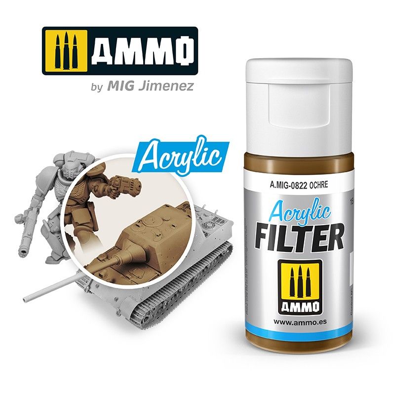 Ammo by MIG Acrylic Filter Ochre