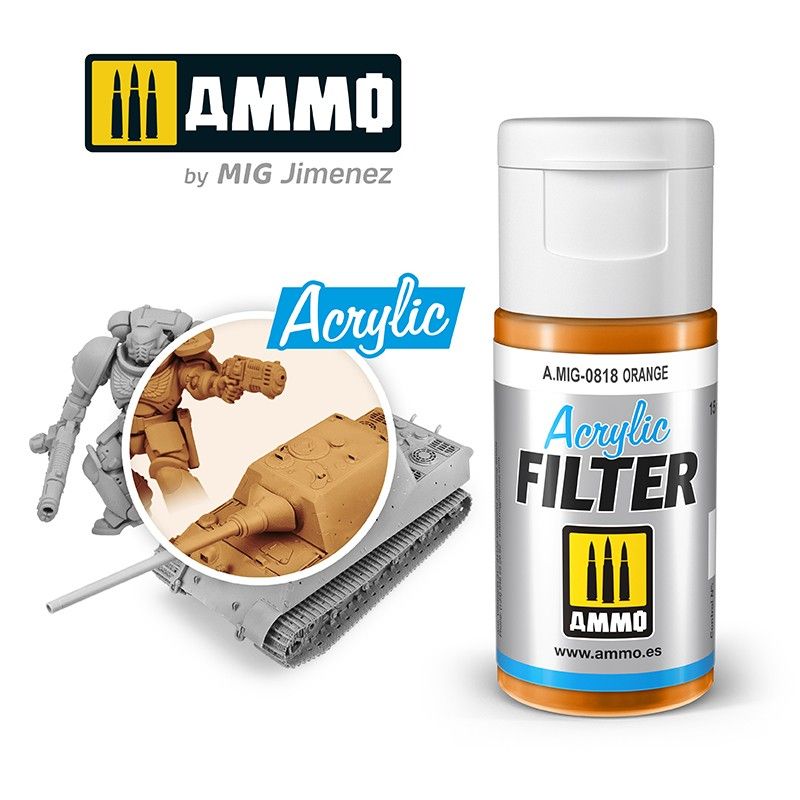 Ammo by MIG Acrylic Filter Orange
