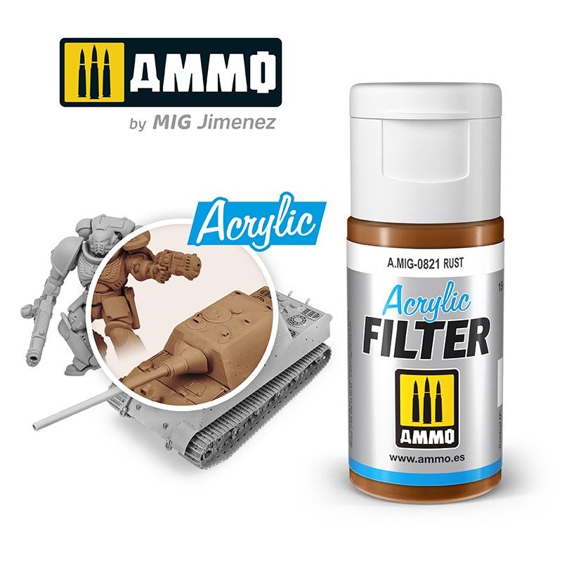 Ammo by MIG Acrylic Filter Rust