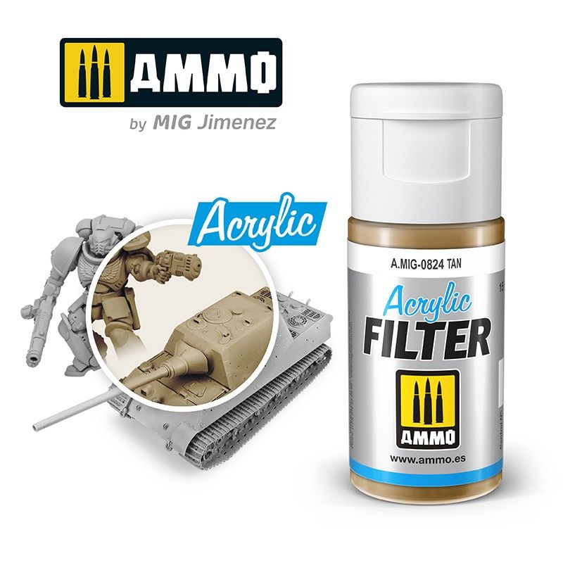 Ammo by MIG Acrylic Filter Tan