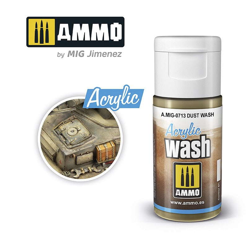 Ammo by MIG Acrylic Washes: Dust Wash 15ml