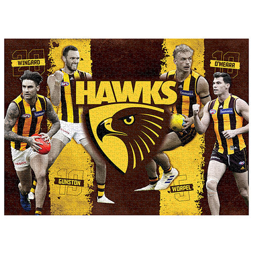 AFL Puzzle Hawthorn Hawks 4 Player Puzzle 1,000 pieces