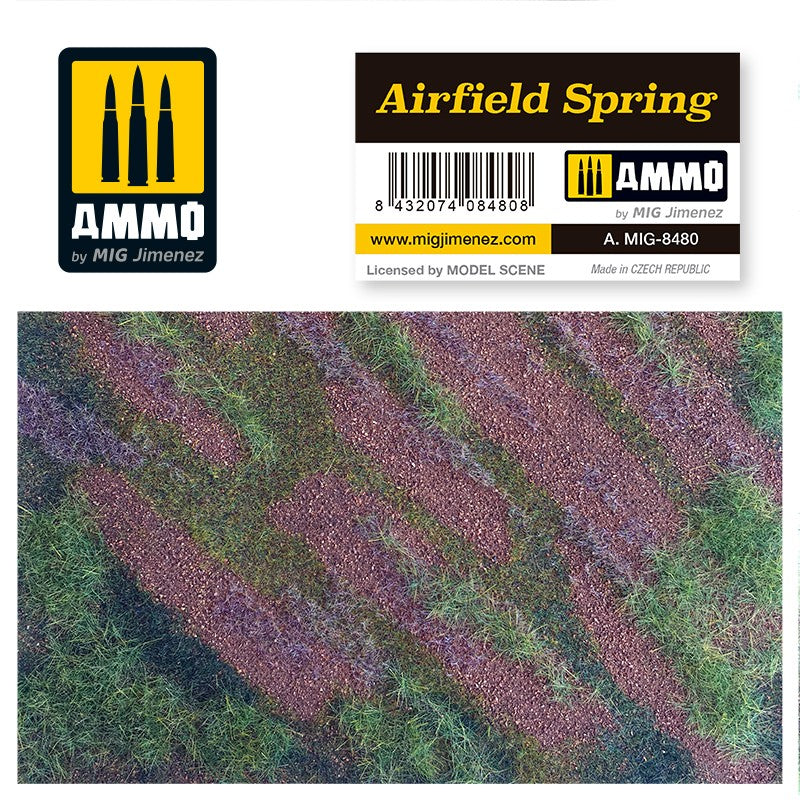 Ammo by MIG Dioramas - Scenic Mats - Airfield Spring