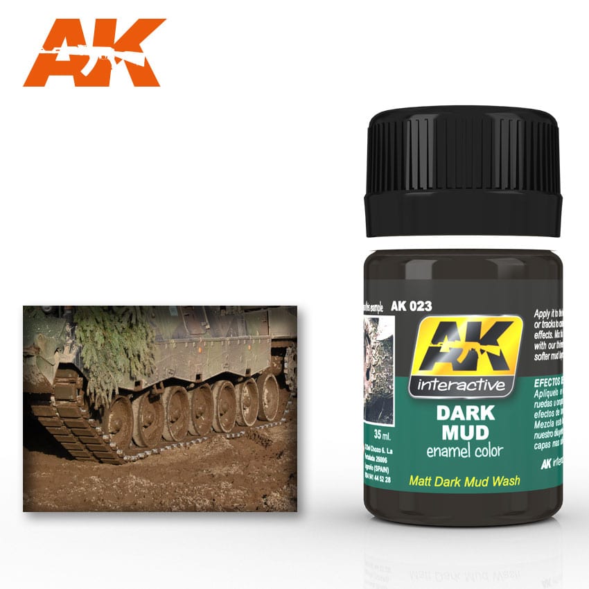 AK Interactive Weathering Products - Dark Mud Effects