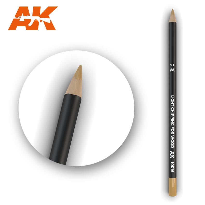 AK Interactive Weathering Pencils - Light Chipping for Wood
