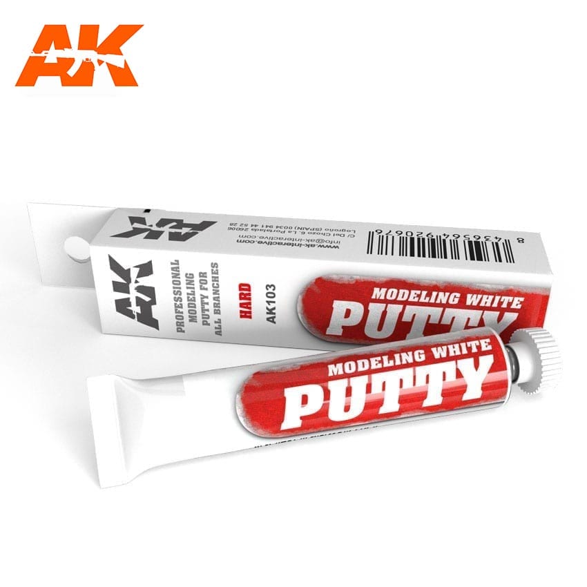 AK Interactive Auxiliaries - Modelling White Putty 20ml