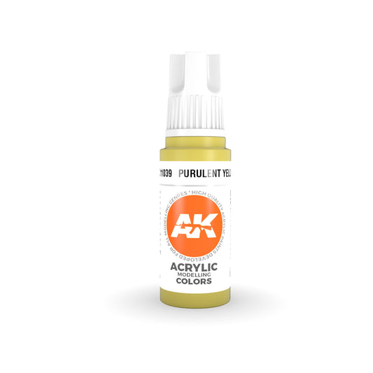 AK Interactve 3Gen Acrylics - Purulent Yellow 17ml